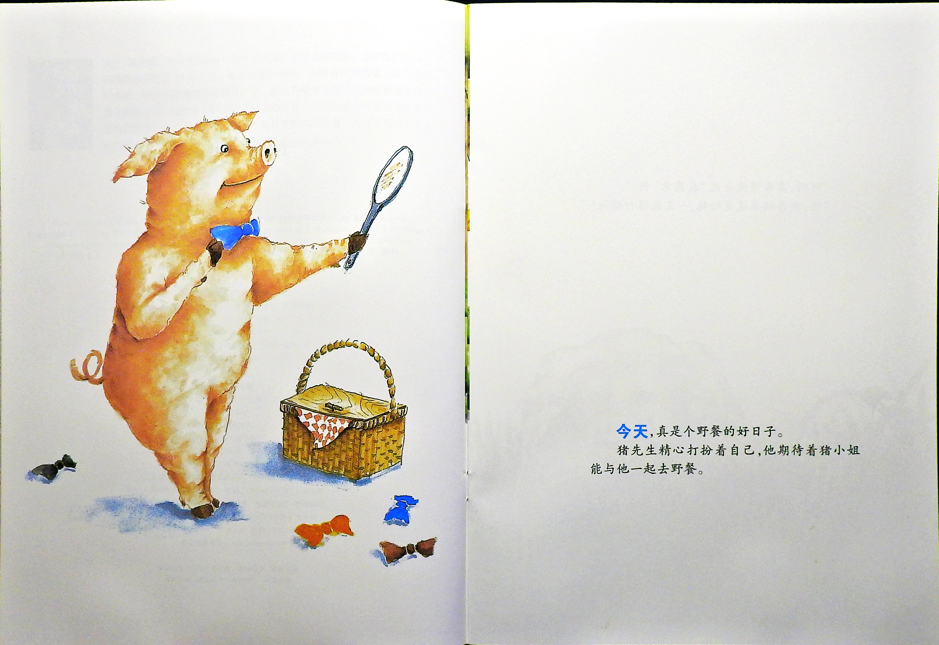 猪先生去野餐 (04),绘本,绘本故事,绘本阅读,故事书,童书,图画书,课外阅读